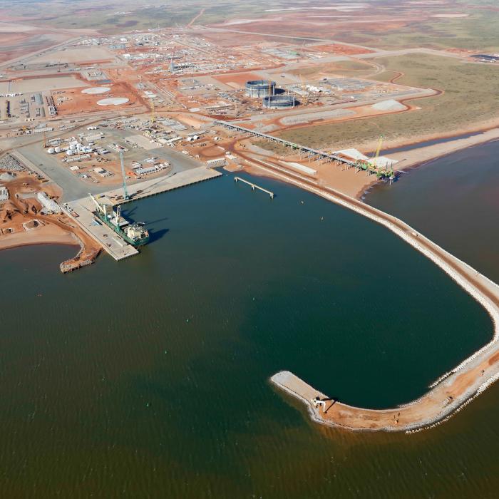 Overview of Wheatstone project from the sky